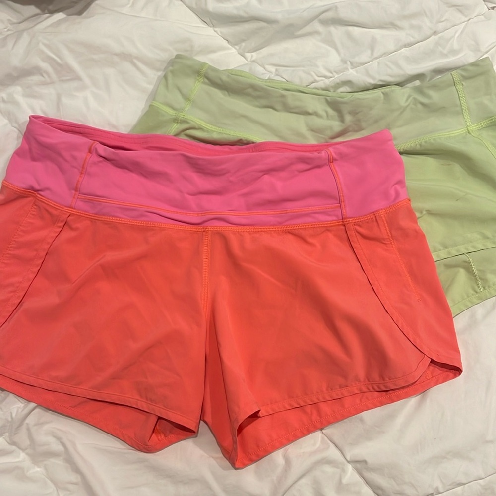 Lululemon Shorts Speed Ups 2pc Bundle
